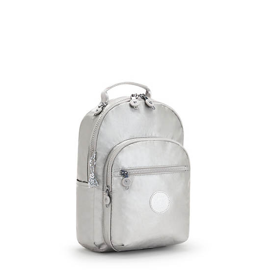 Kipling Seoul Small Metallic Tablet Rygsække Sølv | DK 1611NW